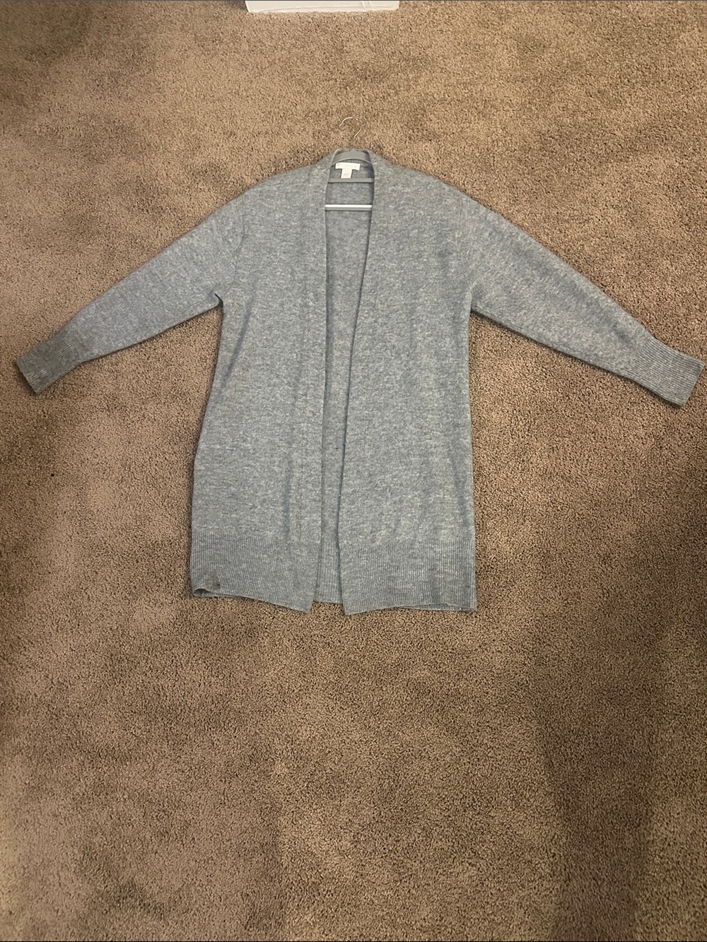 H&M Light Gray Open-Front Knit Cardigan - Picture 3 of 6